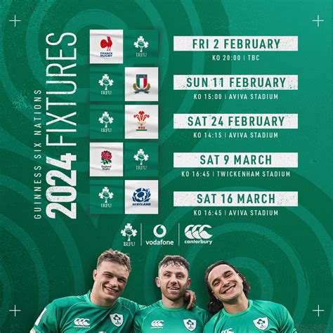 6 nations rugby fixtures|six nations fixture list printable.